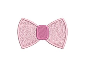 Mini Bow Embroidery Design, Fill Stitch Bow, Cute Bow Design, Mini Bow Embroidery, Machine Embroidery, 3 Sizes, Instant Download, F521-1