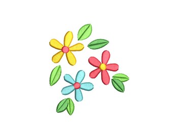 Floral Embroidery Design, Flower Embroidery, Floral Design, Flower Design, Tropical, Machine Embroidery, 4 Sizes, Instant Download, F706-10