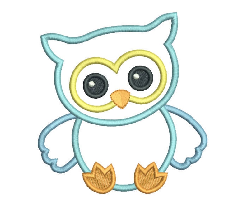 Baby Owl Applique Embroidery Design Cute Baby Boy Owl Machine | Etsy