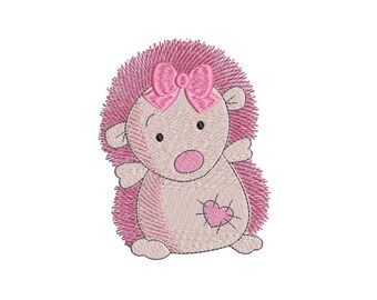 Mini Hedgehog Embroidery Design, Baby Hedgehog, Fill Stitch Hedgehog, Machine Embroidery, 2x2, 3x3, 4x4 inches, Instant Download, F518-5