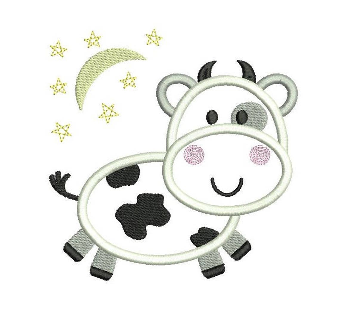 Baby cow applique machine embroidery design cute cow  etsy Baby cow applique machine embroidery design cute cow  etsy