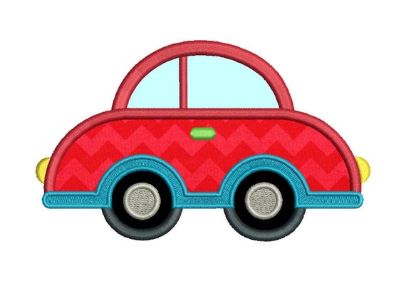 Motor Car Applique Embroidery Design, Motor Vehicle Machine Embroidery, Boys Embroidery, 4x4, 5x7, 6x10, Instant Download, No: SA559-5