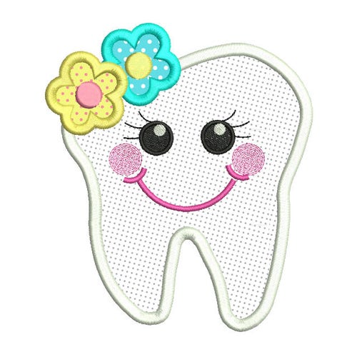 Instant Download Tooth Applique Machine Embroidery Design Etsy