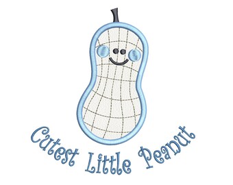 Baby Embroidery Applique Design, Peanut Applique, Little Peanut, Baby Applique, Machine Embroidery, 3 Sizes, Instant Download, FA531-10