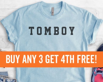 Tomboy T-Shirt, Ladies Unisex Crewneck Shirt, Cute Feminist T-shirt, Feminism Shirt, Short & Long Sleeve T-shirt