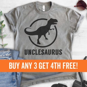 Unclesaurus T-shirt, Unisex Crewneck T-shirt, Uncle T-Shirt, Gift For Uncle, Short & Long Sleeve T-shirt