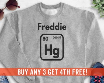 Freddie Hg Sweatshirt, Hoodie, Long Sleeve T-shirt, Unisex Sizing, Science Hoodie, Band Hoodie, Rock Sweatshirt, Rock n Roll Hoodie