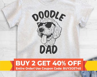 Doodle Dad T-shirt, Unisex Men's Shirt, Golden Doodle Owner, Best Dog Dad Gift
