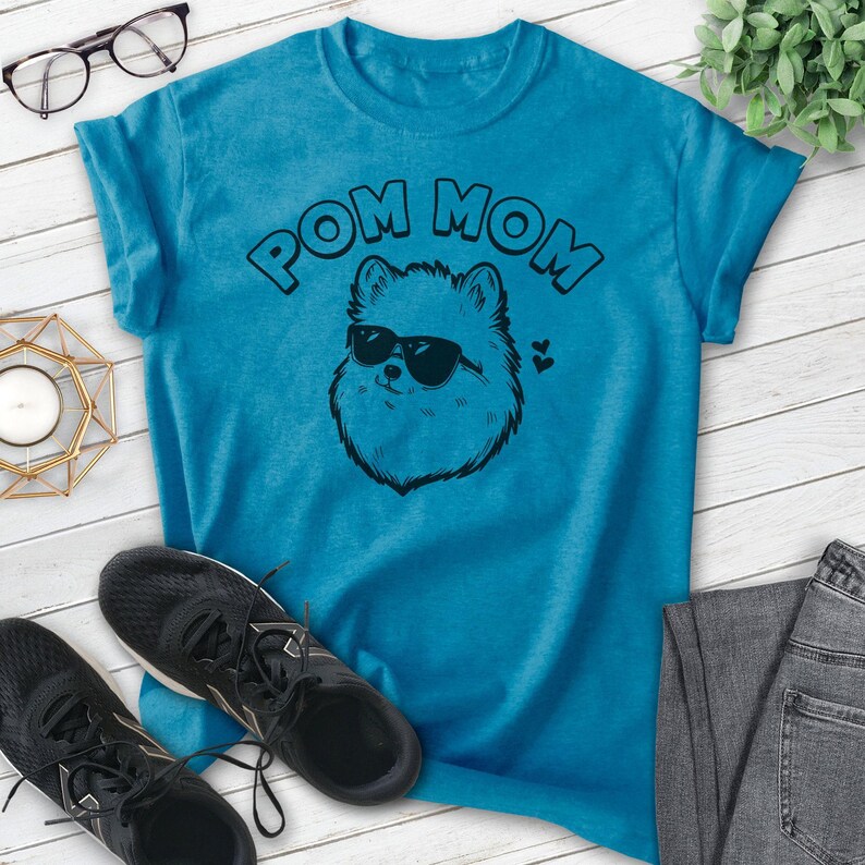 Pom Mom T-shirt, Unisex Women's Shirt, Pomeranian, Pom Owner, Best Dog Mom Gift Bild 10