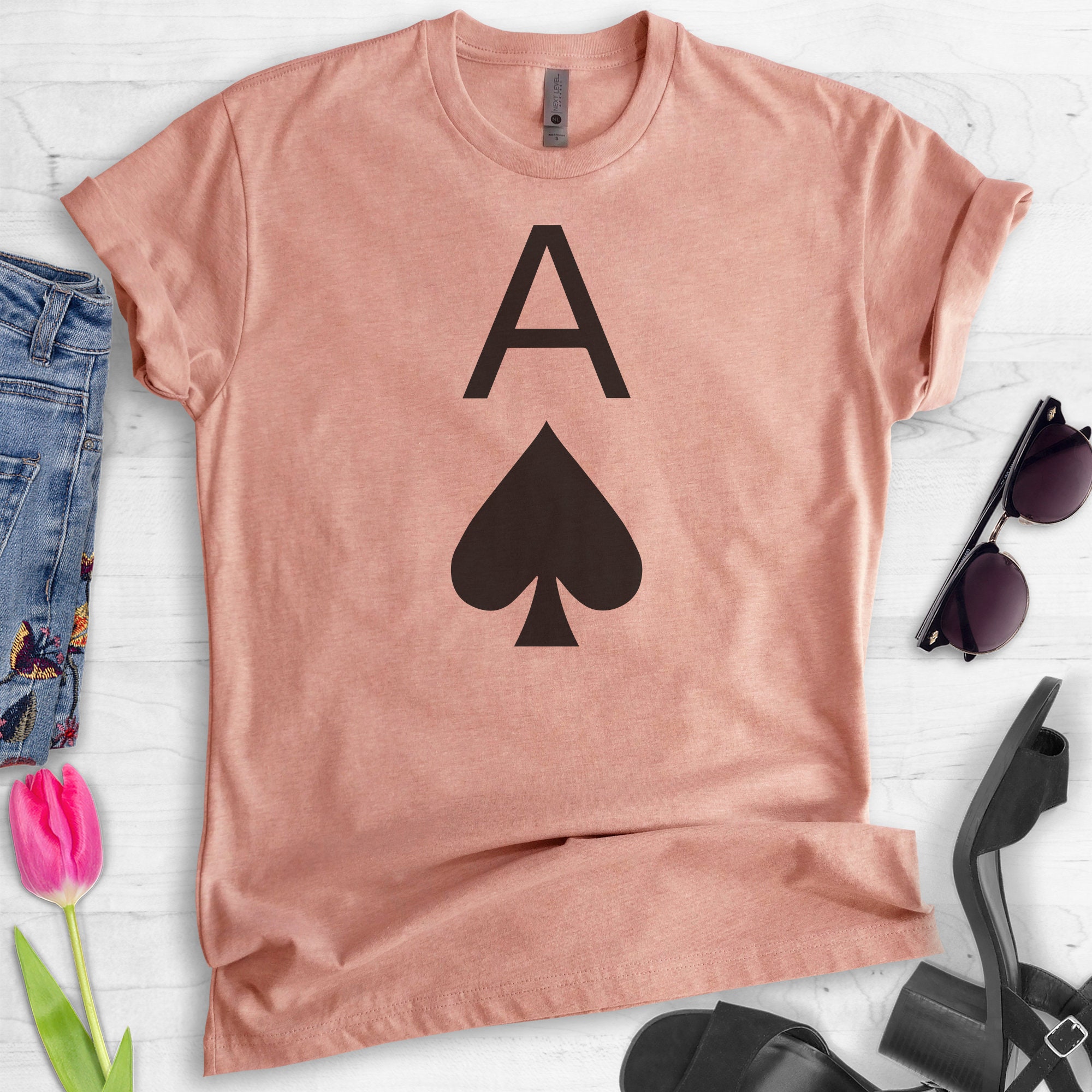 Ace of Spades Tshirt Ladies Unisex Crewneck Tshirt Cute Etsy