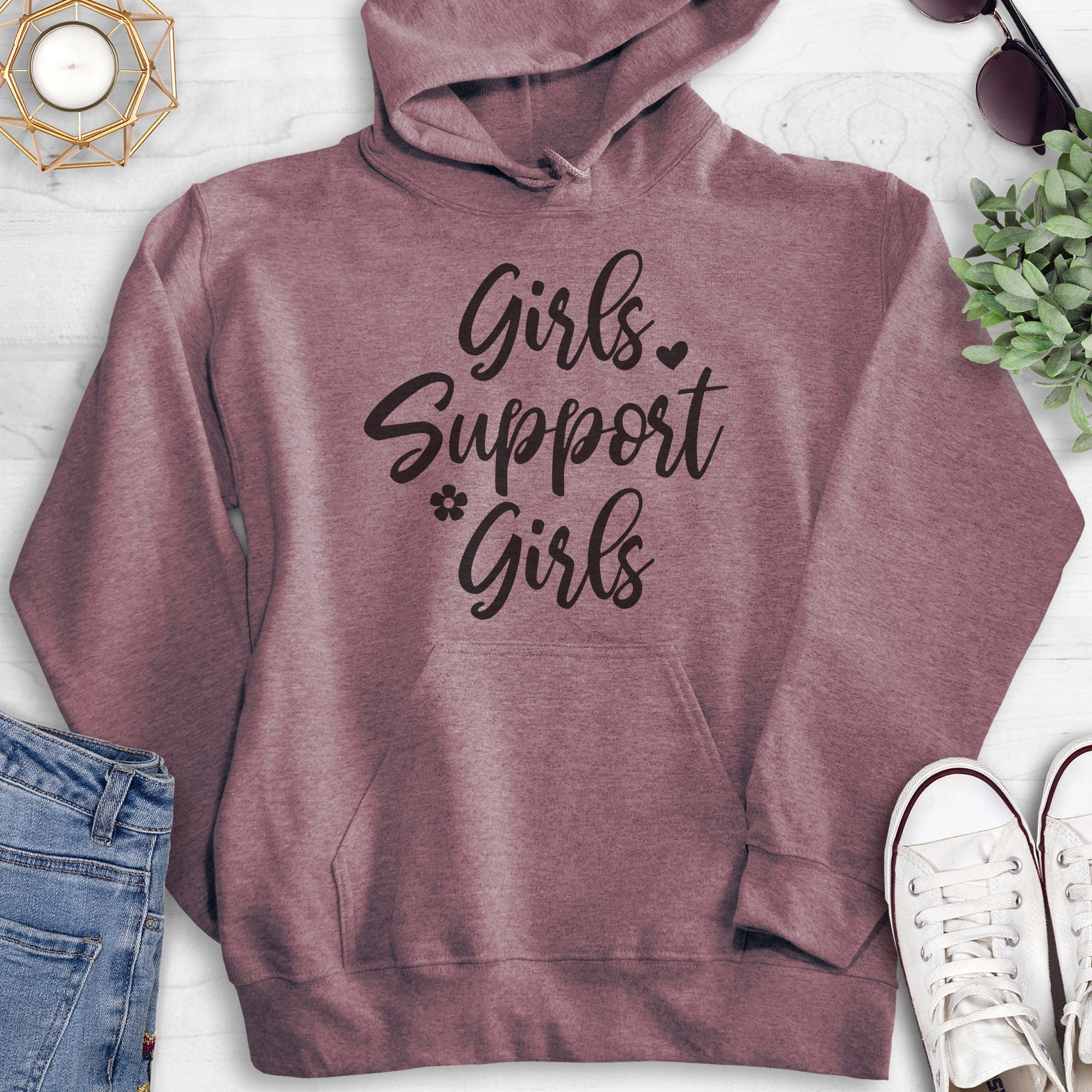 Unisex Girls Support Girls Long Sleeve Sweatshirt