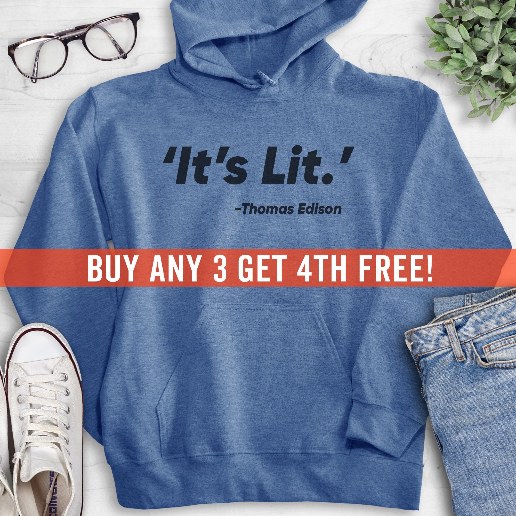 It's Lit Sweatshirt Hoodie Long Sleeve T-shirt Unisex - Etsy UK