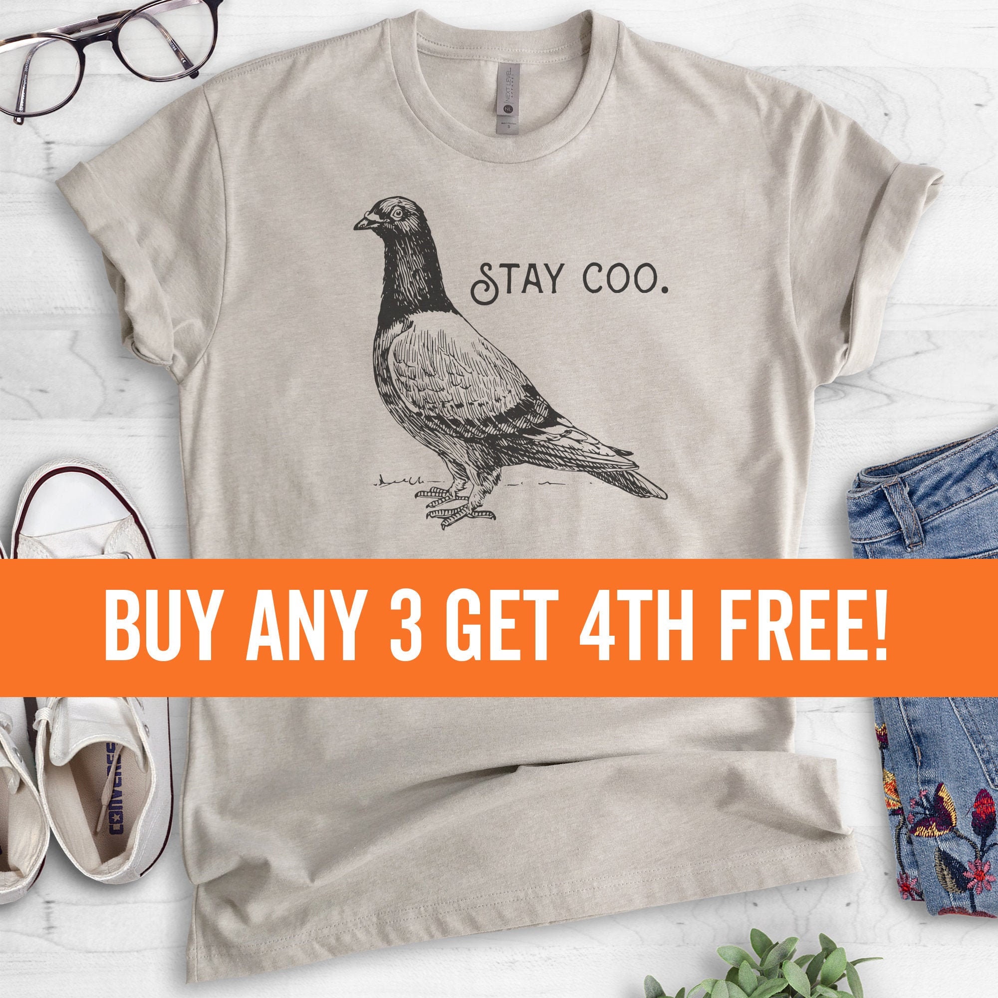 Stay Coo Shirt Unisex Shirt Funny Pidgeon Shirt Cute Bird Etsy