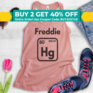 Freddie Hg Tank Top, Racerback Tank Top, Cute Science Tank Top, Funny Music Tank Top, Funny Rock Tank Top, Rock n Roll Tank Top