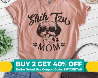 Shih Tzu Mom, Unisex Women's Shirt, Shih Tzu Owner, Funny Dog Mom Gift