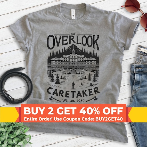 Overlook Hotel Caretaker Horror Film Shirt, Unisex Women's Men's, Scary Movie Classic Halloween Gift
