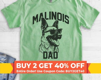 Malinois Dad, Unisex Men's Shirt, Belgian Malinois, Malinois Owner, Funny Dog Dad Gift