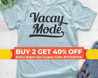 Youth Vacay Mode Shirt, Youth Kids Girl Boy T-Shirt, Vacay Shirt, Beach Shirt, Vacation Travel Shirt, Island Tee