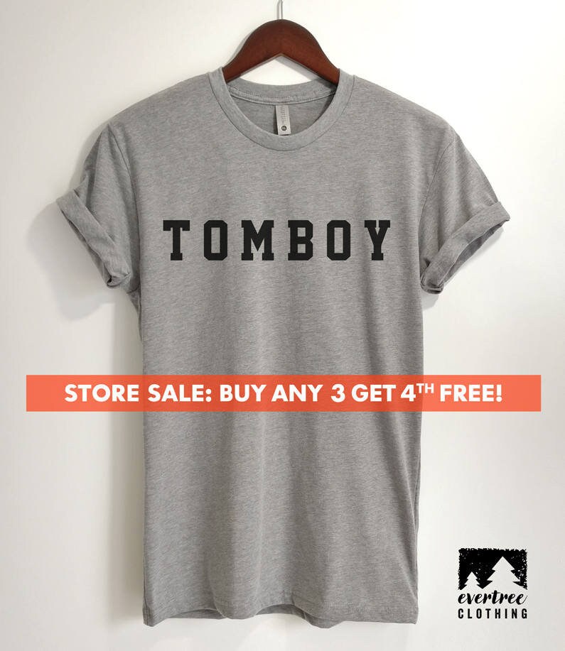 Tomboy TShirt Ladies Unisex Crewneck Shirt Cute Feminist Etsy