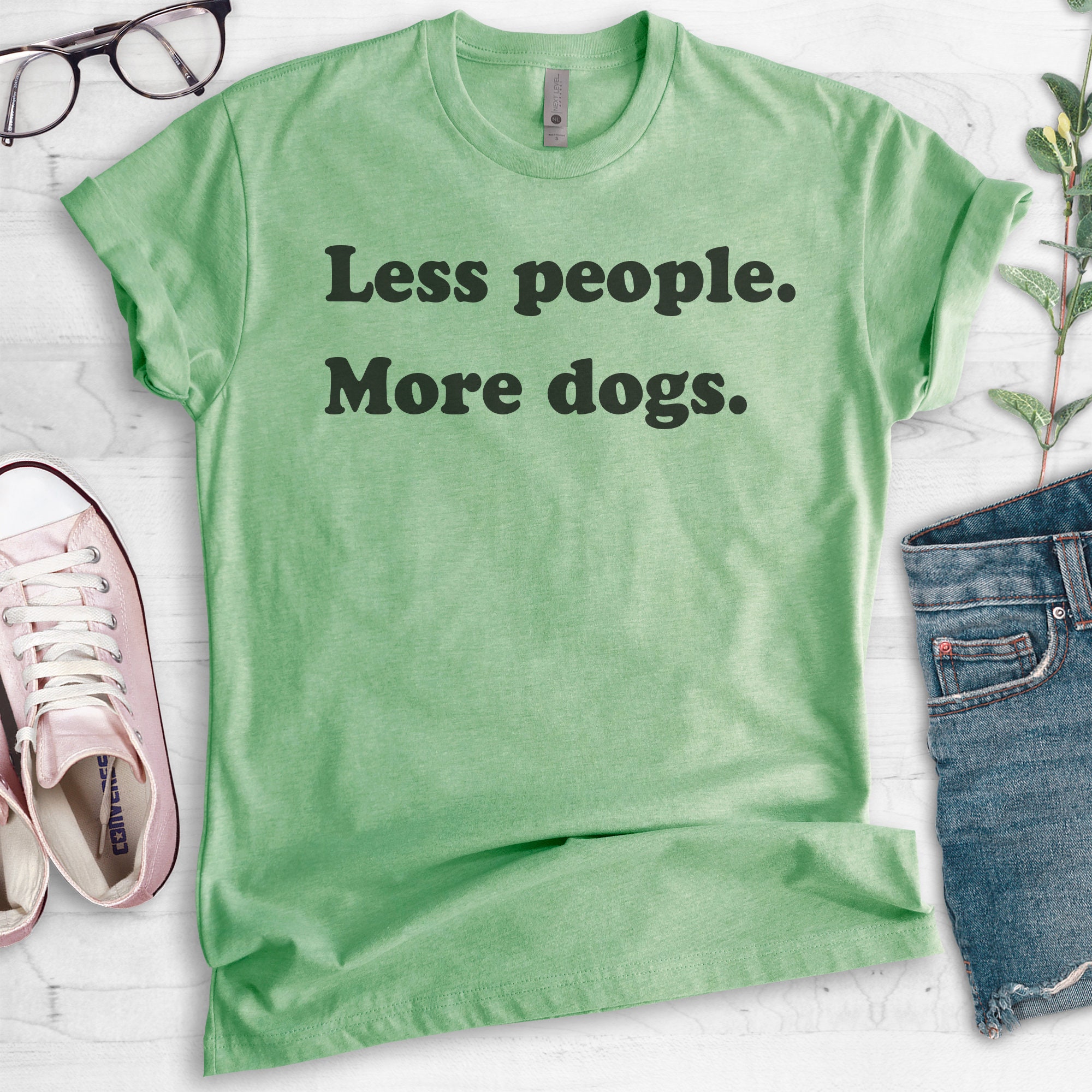 Less People More Dogs Shirt Dog Lover T-shirt Sarcastic - Etsy