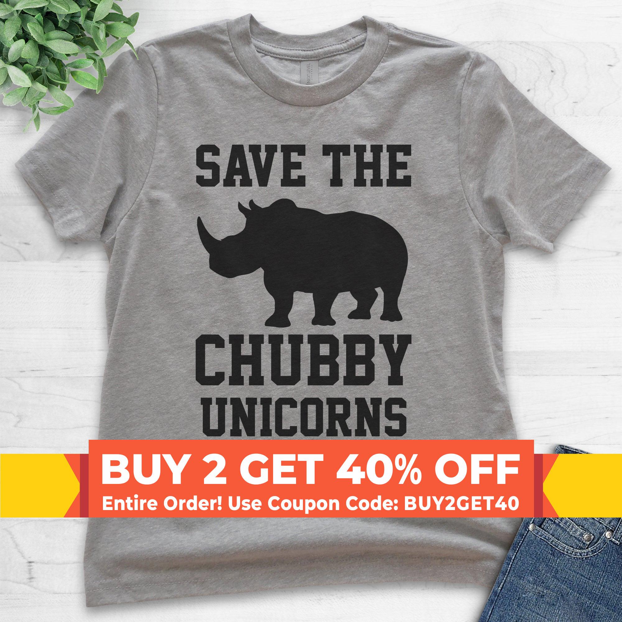 Save The Chubby Unicorn Tshirt Funny Rhino Shirt Gift Idea Save The Chubby Unicorn Tshirt Funny Rhino Shirt Gift Idea