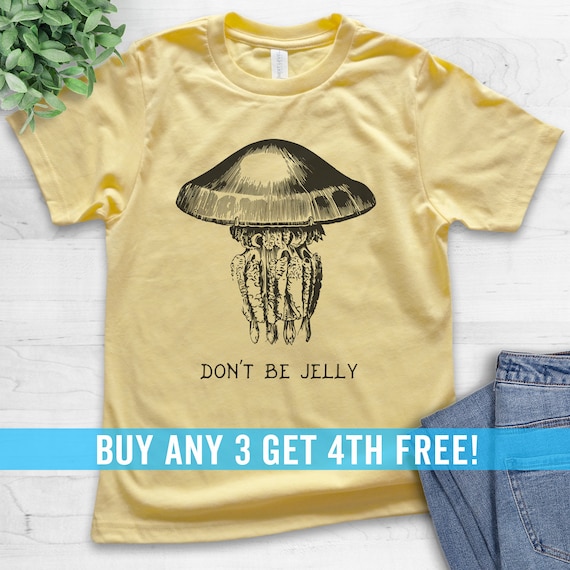Youth Don't Be Jelly Shirt, Youth Kids Girl Boy T-shirt, Jelly Fish Shirt, Fishing  Shirt, Fish T-shirt -  UK