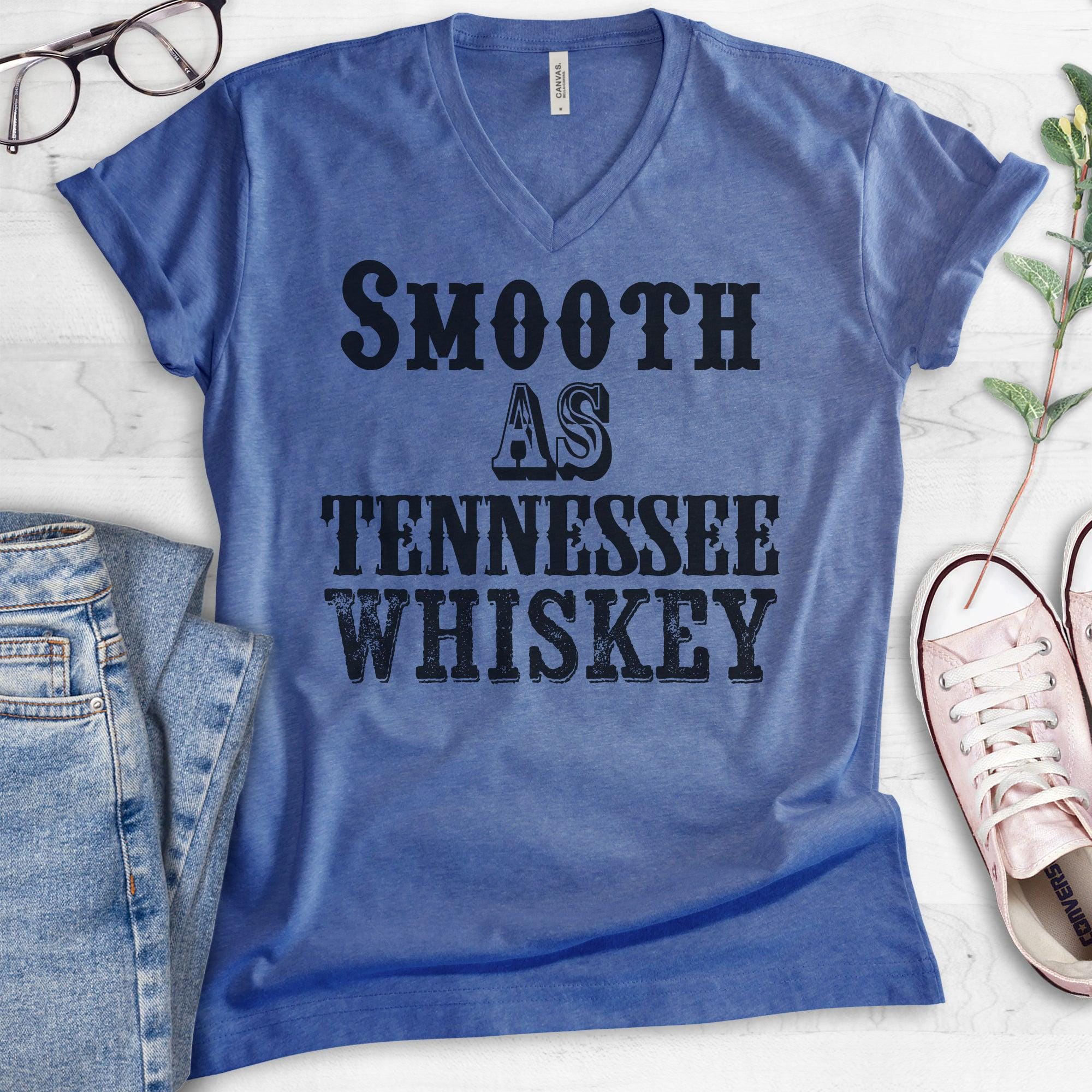 Vrouwen Zomer Glad Als Tennessee Whisky Zoet Als Bessen Wijn T-shirt 2025 Korte Mouw Leuke Losse Tops Casual Country Muziek Losse Fit Uitgaan V-hals Elegante T-shirts Trendy, Donkerblauw, XXL
