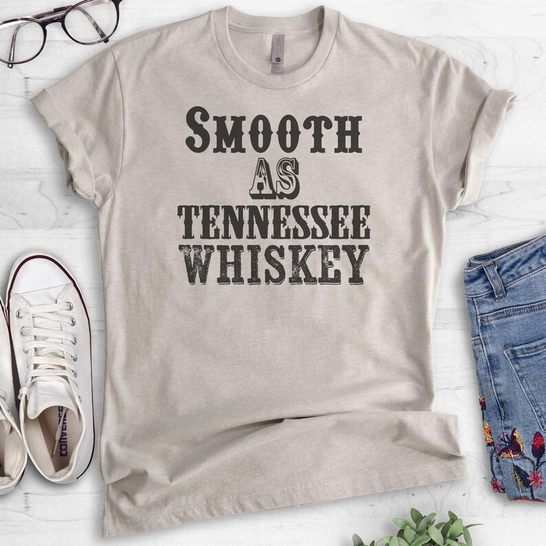 Smooth As Tennessee Whiskey T-shirt, Ladies Unisex Crewneck, Heather T-shirt, Whiskey Shirt, Vacation T-Shirt, Short & Long Sleeve T-shirt immagine 4