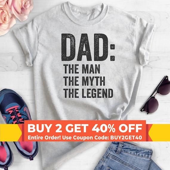 Mens Dad - The Man The Myth The Legend T Shirt Dad Father Mens Dad - The Man The Myth The Legend T Shirt Dad Father
