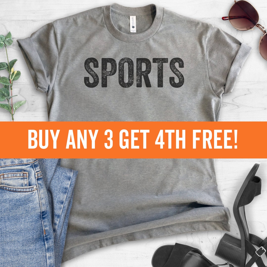Sports T-shirt Ladies Unisex T-shirt Baseball Football - Etsy