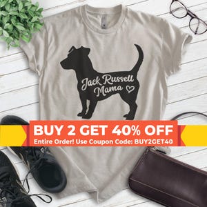 Jack Russell Mama, Unisex Women&#39;s Shirt, Jack Russell Terrier, Jack Russell Owner, Funny Dog Mama Gift
