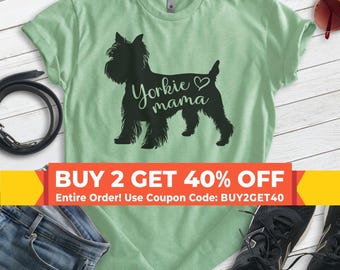 Yorkie Mama T-shirt, Unisex Women's Shirt, Yorkshire Terrier, Yorkie Owner, Best Dog Mama Gift