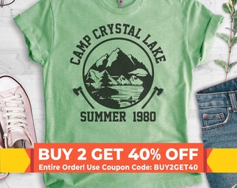 Camp Crystal Lake Shirt, Funny Halloween T-shirt, Horror Graphic Tee