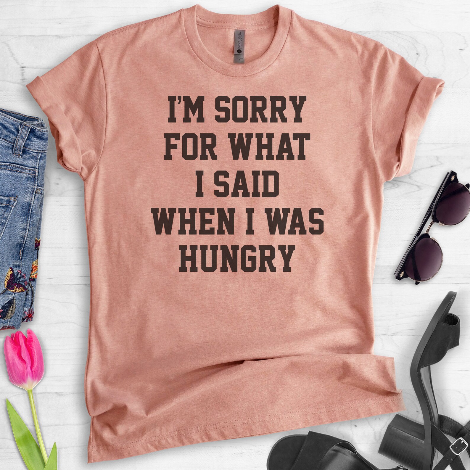 I'm Sorry for What I Said When I Was Hungry T-shirt - Etsy