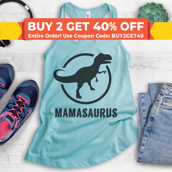Mamasaurus Tank Top, Ladies Tank Top, Workout Shirt, Yoga Tank Top, Cool Mom Tank Top
