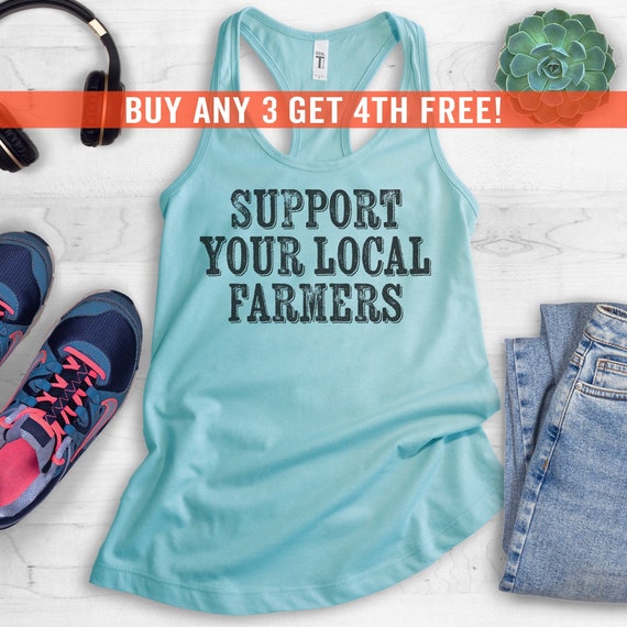 Support You Local Farmers Tank Top, Ladies Racerback, Farm Girl Tank, Farm  Girl Shirt, Farmer Tank Top, Farmer Shirt, Small Town Shirt -  Canada