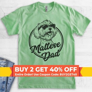 Maltese Dad, Unisex Men's Shirt, Maltese Owner, Funny Dog Dad Gift
