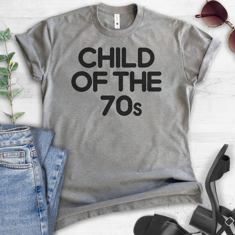 Child Of The 70s T-shirt, Ladies Unisex Crewneck T-shirt, 70s T-shirt, Short & Long Sleeve T-shirt image 2