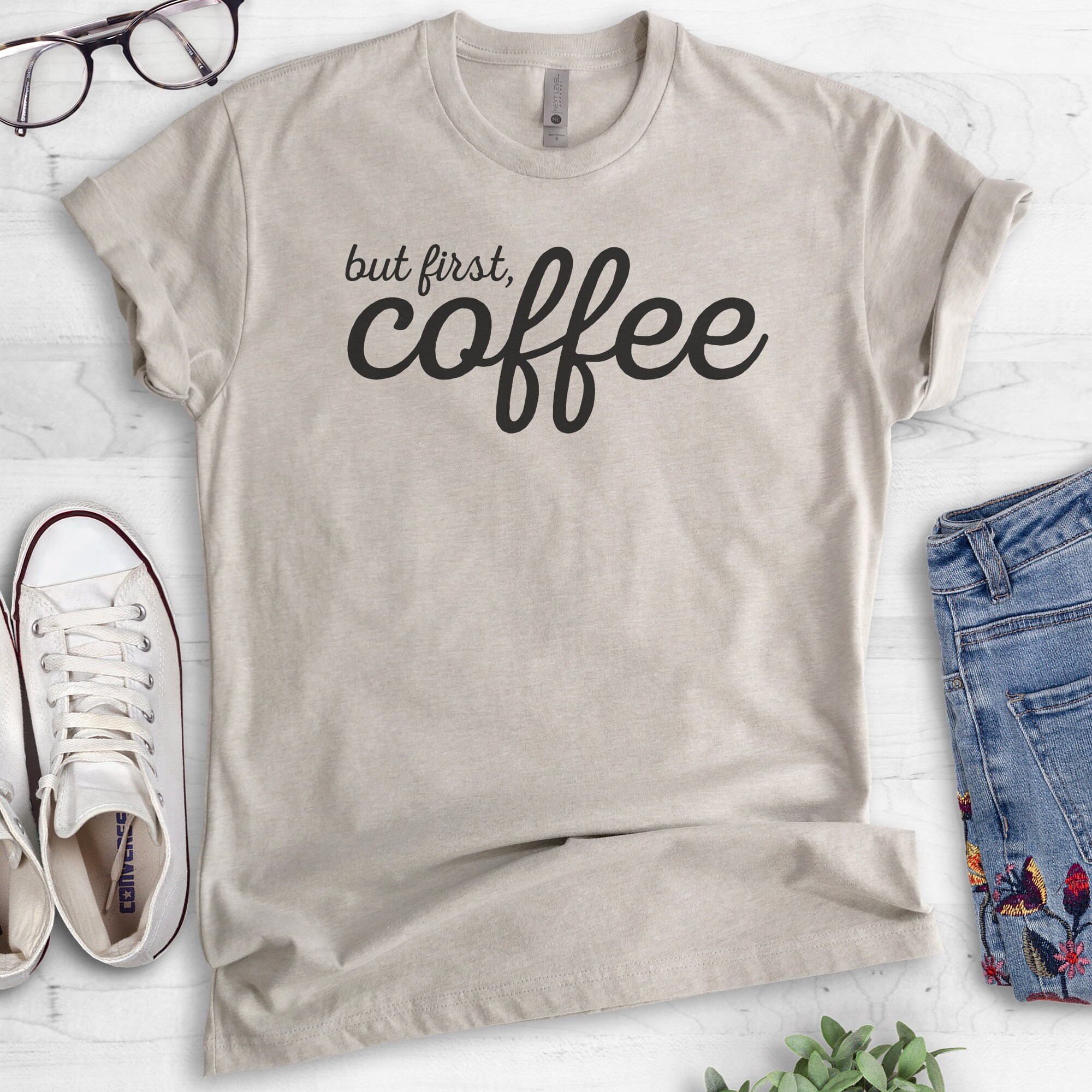 But First Coffee T-shirt Ladies Unisex Crewneck T-shirt - Etsy