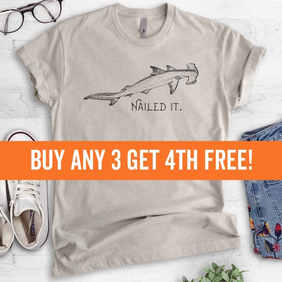 Nailed It Hammerhead Shark Shirt, Unisex Shirt, Funny Shark Shirt, Shark  Tee, Funny Shark Meme Shirt -  Canada