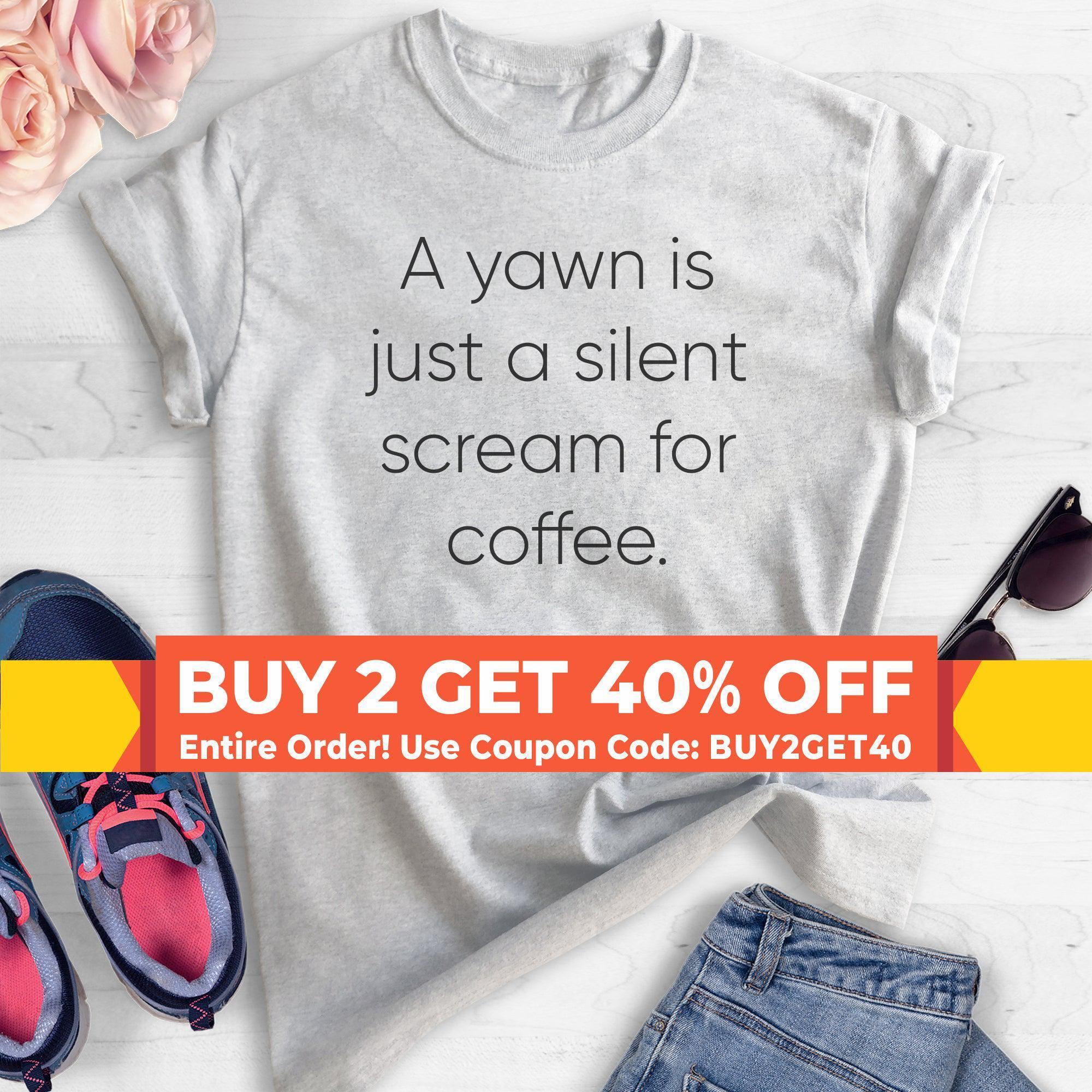Yawn Graphic T Shirt - Etsy