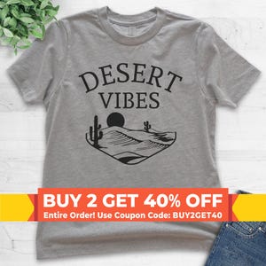 Youth Desert Vibes Shirt, Youth Kids Girl Boy T-Shirt, Desert Shirt, Camping Shirt, Hiking Shirt, Mountain Shirt