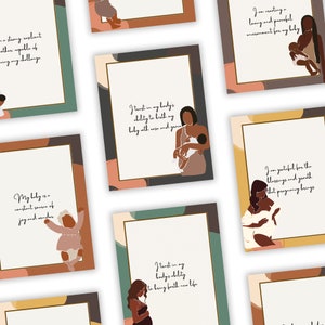 50 zwangerschapsbevestigingen voor zwarte vrouwen, bevestigingskaarten voor zwangerschap, positieve zwangerschap, bevestigingskaarten voor zwarte vrouwen, mindfulness