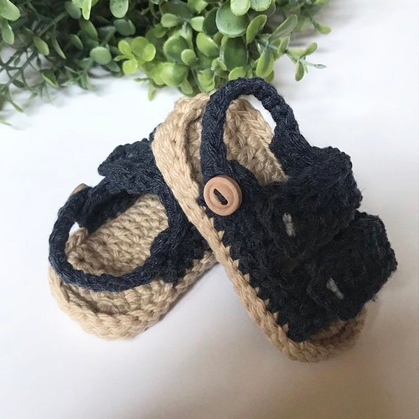 Baby Birks Crochet Sandals