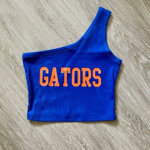 Custom Tailgate tank top - UF - University of Florida - one shoulder tailgate top - customizable