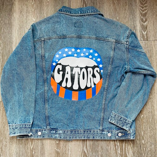 Custom College Tailgate Merchandise Denim Jacket Etsy