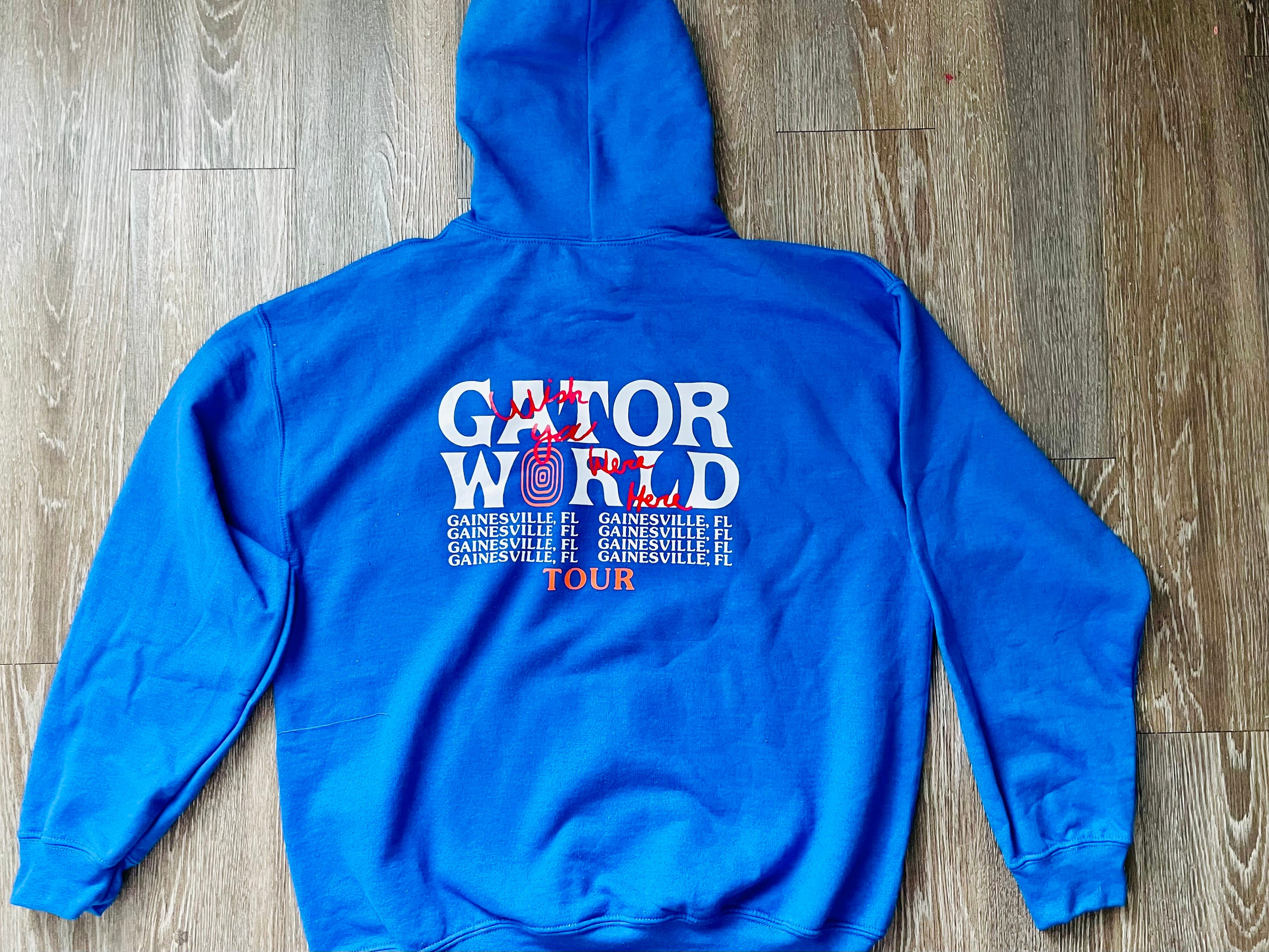 Blue sales astroworld hoodie