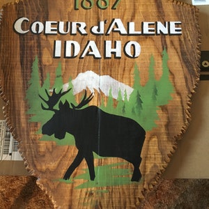 CouerdAlene Idaho Park Shield Arrowheads Lake Cabin Decor