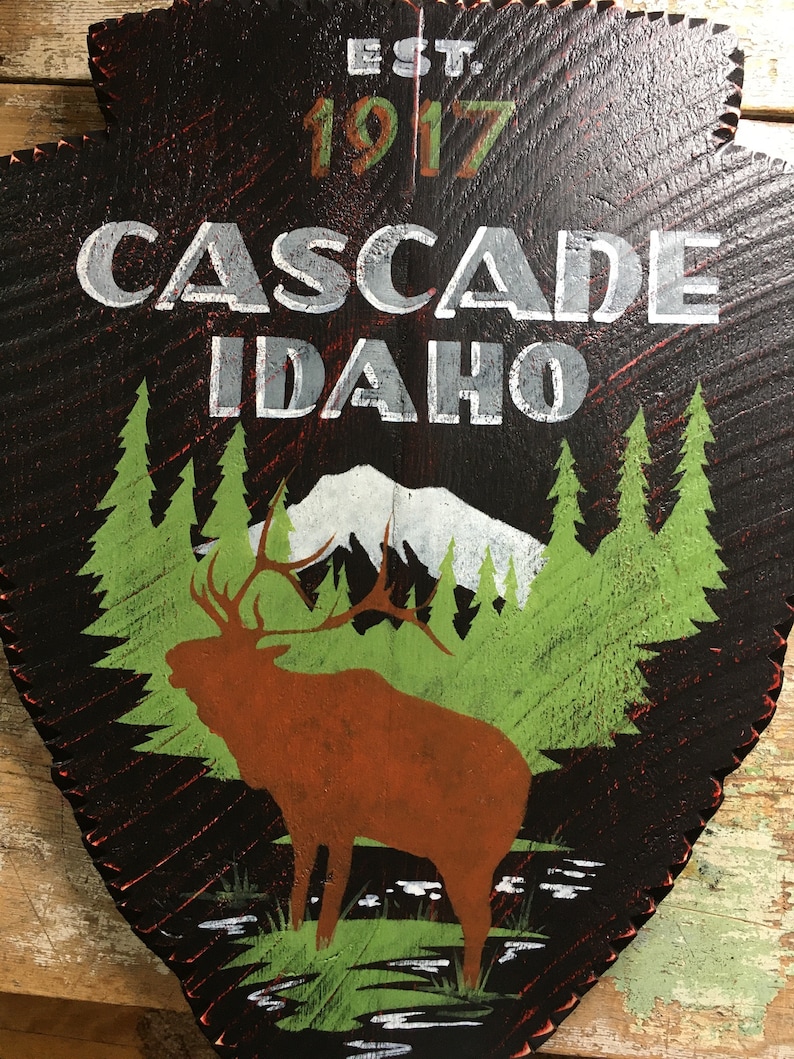 Cascade Idaho, Lodge Decor, Wall Art, Cabin Etsy