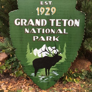 Grand Teton Nationalpark Wyoming Idaho Camping Wandern Wildnis Wildnis rustikale Cabin Lodge Dekor Angeln Klettern WPA Salmon River